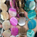 agate slices wholesale 40mm natural gemstone beads large agate slice double druzy pendant agate